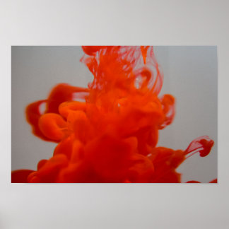Affiche Encre liquide dans l'eau