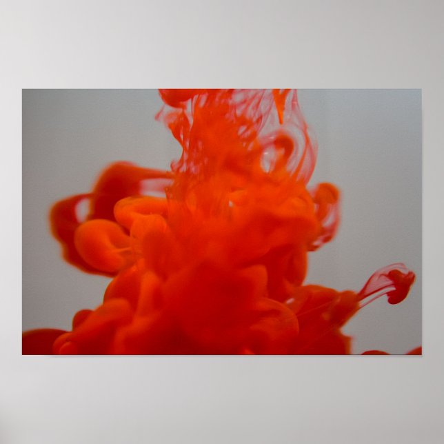 Affiche Encre liquide dans l'eau (Devant)