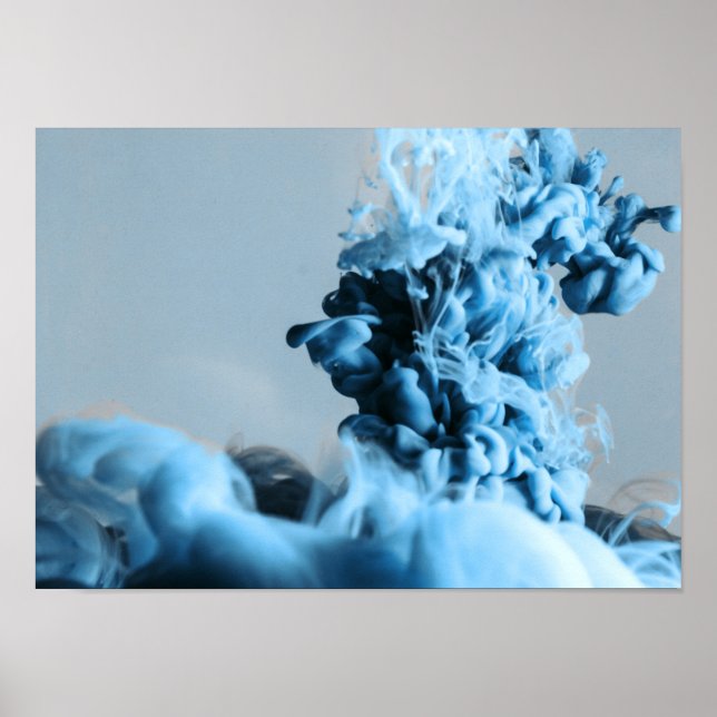 Affiche Encre liquide dans l'eau série 2 (Devant)
