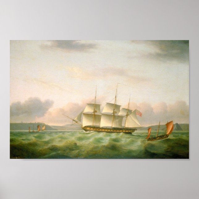 Affiche Endymion de Plymouth par Thomas Luny (Devant)