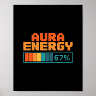 Affiche Énergie Aura 67% Aura Farming Alpha Slang Gen 67èm