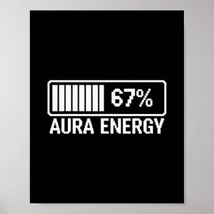 Affiche Énergie Aura À 67 Six Sept Mème 