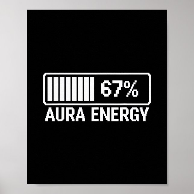 Affiche Énergie Aura À 67 Six Sept Mème  (Devant)