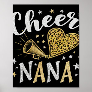 Affiche Énergie Cheer Nana pour la grand-mère qui aime Che