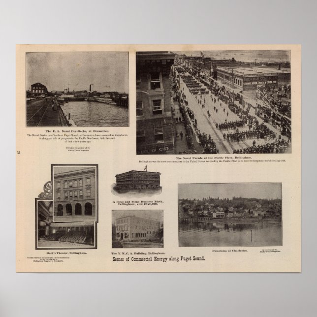 Affiche Énergie commerciale le long de Puget Sound (Devant)