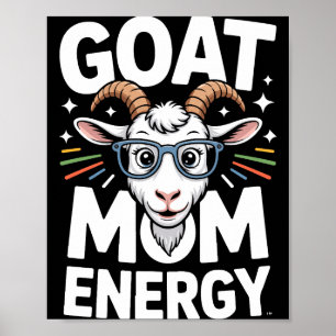 Affiche Énergie de Maman Chèvre Gles Spectacle Fun Comfort