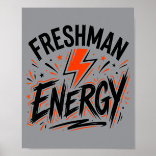 Affiche Énergie de première année Retour à l'école Premier