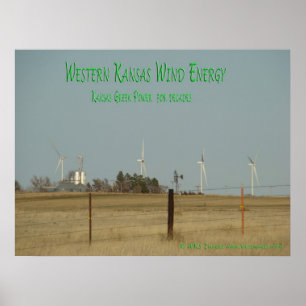 Affiche Énergie éolienne du Kansas