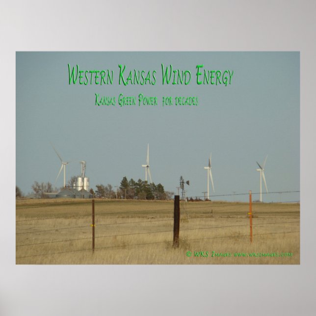 Affiche Énergie éolienne du Kansas (Devant)