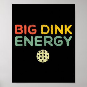 Affiche Énergie grande dink pickleball amateur de pickle b