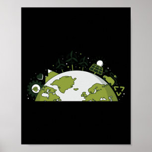 Affiche Énergie renouvelable & Recyclage - P De l'envi