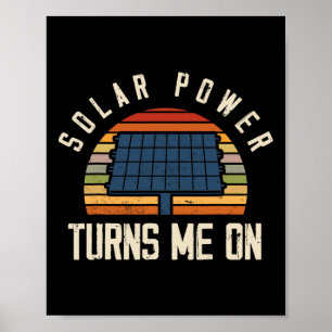 Affiche Énergie solaire à écran solaire