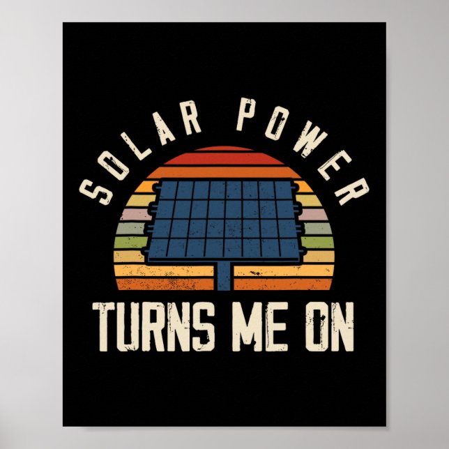 Affiche Énergie solaire à écran solaire (Devant)