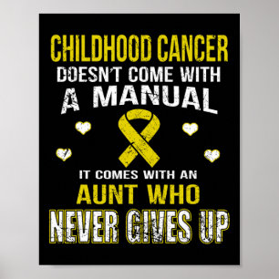 Affiche ENFANCE CANCER vient avec la tante qui ne vous don