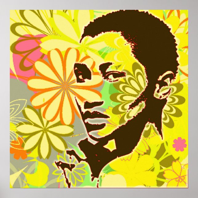 Affiche Enfant à fleurs (Devant)