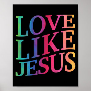 Affiche Enfant Amour Comme Jésus Dieu chrétien Fils Soeur 