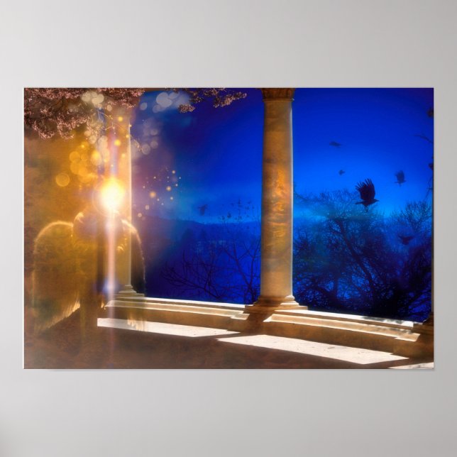 Affiche Enfant ange "OPPOSÉ ATTRACT" (Devant)