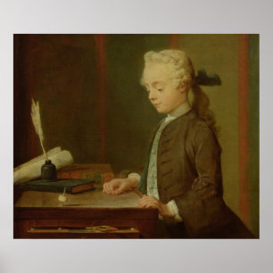 Affiche Enfant avec un Teetotum, 1738