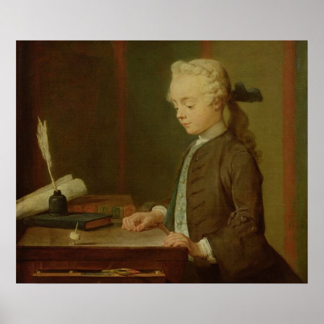 Affiche Enfant avec un Téetotum, 1738 (Devant)