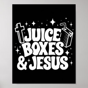 Affiche Enfant Boîte De Jus Héros Et Jésus Sensibilisation