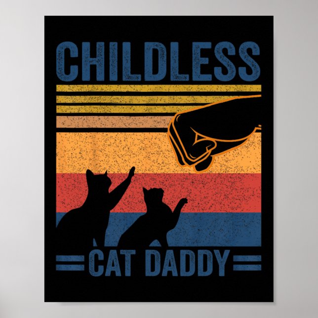 Affiche Enfant Chat Daddy 2024 Pour Président Correspondan (Devant)