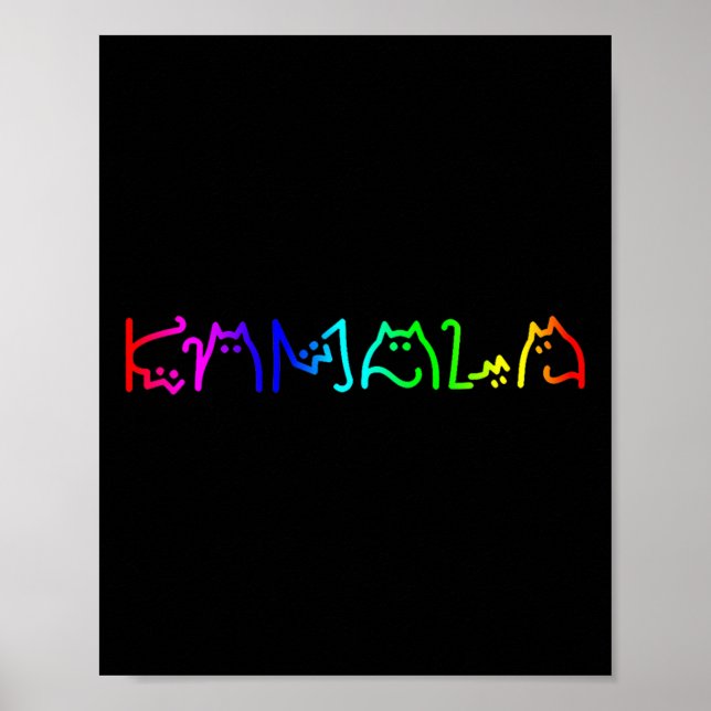 Affiche Enfant Chat Dames Kamala Enfant Chat Lady Lgb (Devant)