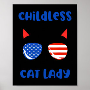 Affiche Enfant Chat Lady 2024 Drôle Amoureux des chats Mam