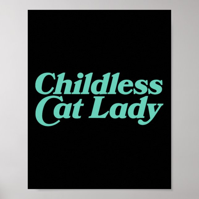 Affiche Enfant Chat Lady Retro Vibrant (Devant)