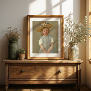 Affiche Enfant dans un Casquette de paille   Mary Cassatt