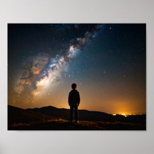 Affiche Enfant de broutage