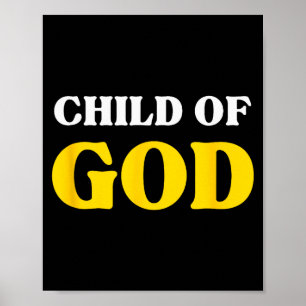 Affiche Enfant de Dieu, Bien-aimé Bénis, Foi chrétienne