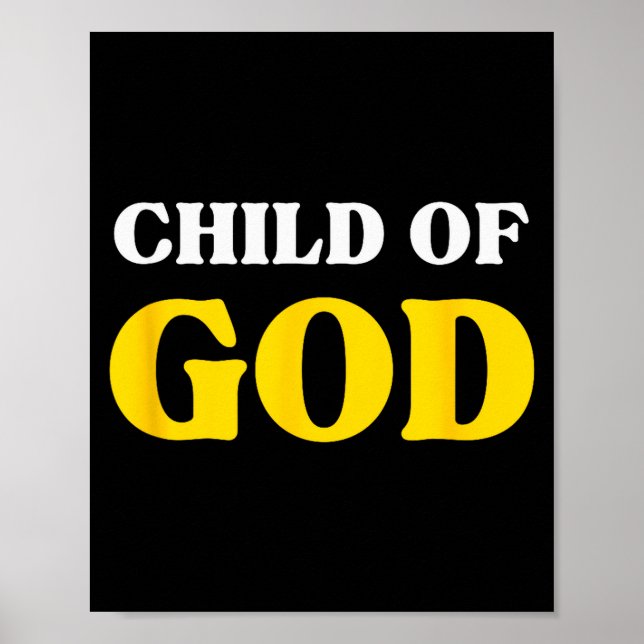 Affiche Enfant de Dieu, Bien-aimé Bénis, Foi chrétienne  (Devant)