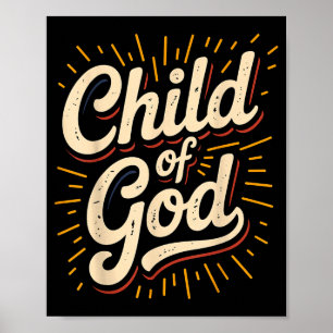 Affiche Enfant de Dieu Foi chrétienne