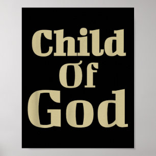 Affiche Enfant De Dieu Rétro Jésus Religieux Bible Chrétie