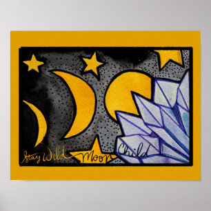Affiche Enfant de la Lune Sauvage Phases de la Lune