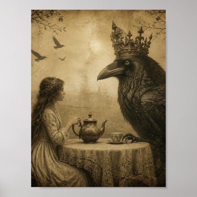 Affiche Enfant fantastique et thé royal des corbeaux  (Devant)