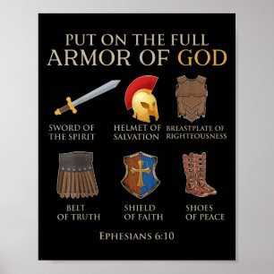Affiche Enfant Garçon Armure De Dieu Fils Frère Hommes Enf