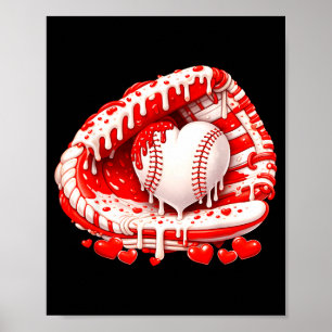 Affiche Enfant goutte glace Crème Glace Baseball Chasseur