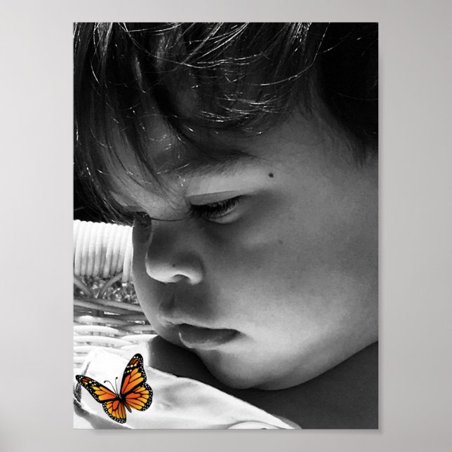 Affiche Enfant papillon (Devant)