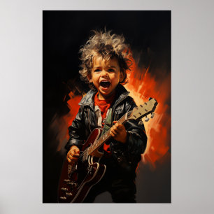 Affiche Enfant rock and roll
