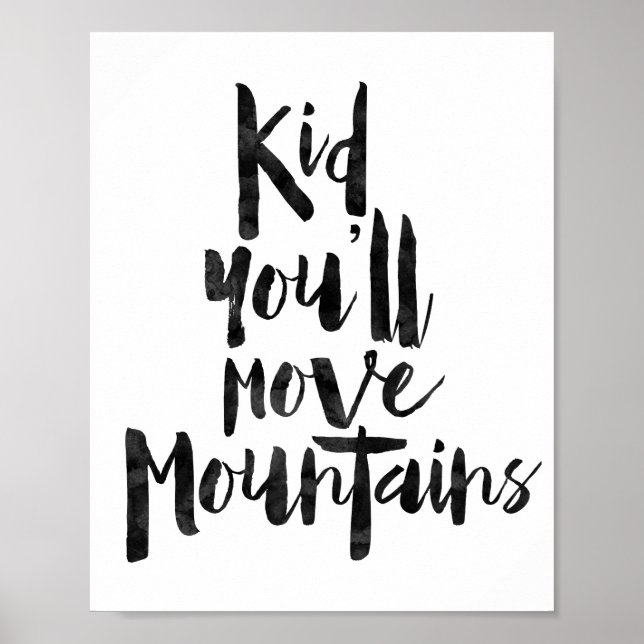 Affiche Enfant Tu Déplaceras Des Montagnes (Devant)