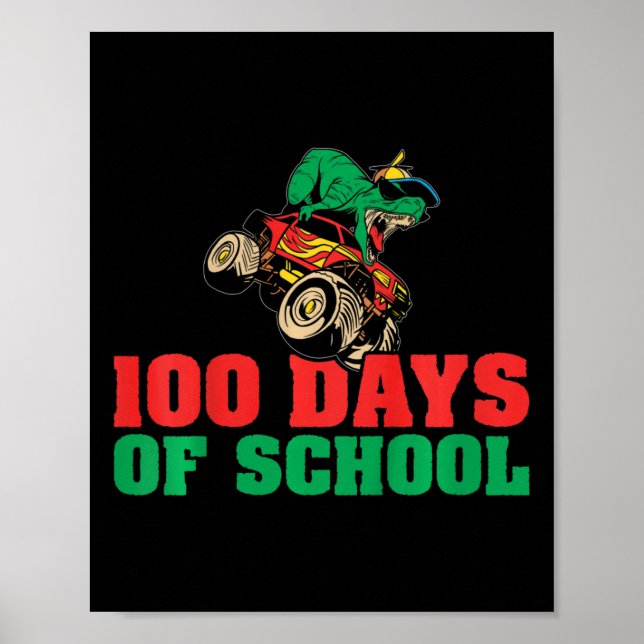 Affiche Enfants 100 Jours De Garçons 100E Jour De L'École  (Devant)