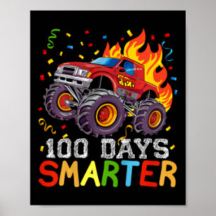 Affiche Enfants 100 jours Smarter Boys Monster Truck 100e 