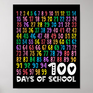 Affiche Enfants 100e Jour De L'École Enseignant Enfants 10