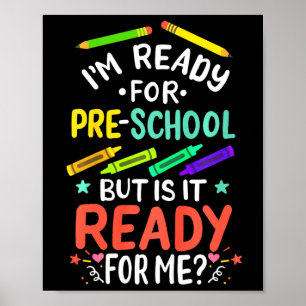 Affiche Enfants 1Er Jour De Préscolaire Pré-k Premier Jour