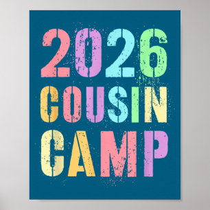 Affiche Enfants 2026 camp de cousins vacances en famille é