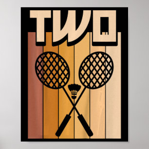 Affiche Enfants 2 ans Dminton Anniversaire Garçon 2e Anniv