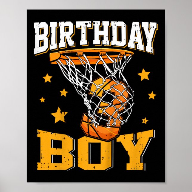 Affiche Enfants 3e 3e 3 Trois ans Joyeux anniversaire garç (Devant)