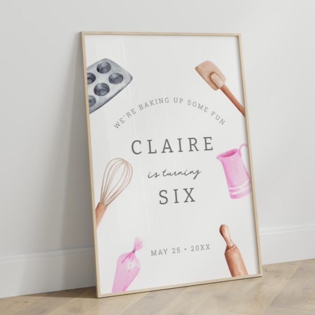 Affiche Enfants à la cuisine Anniversaire Bash | Accueil F (Créateur téléchargé)