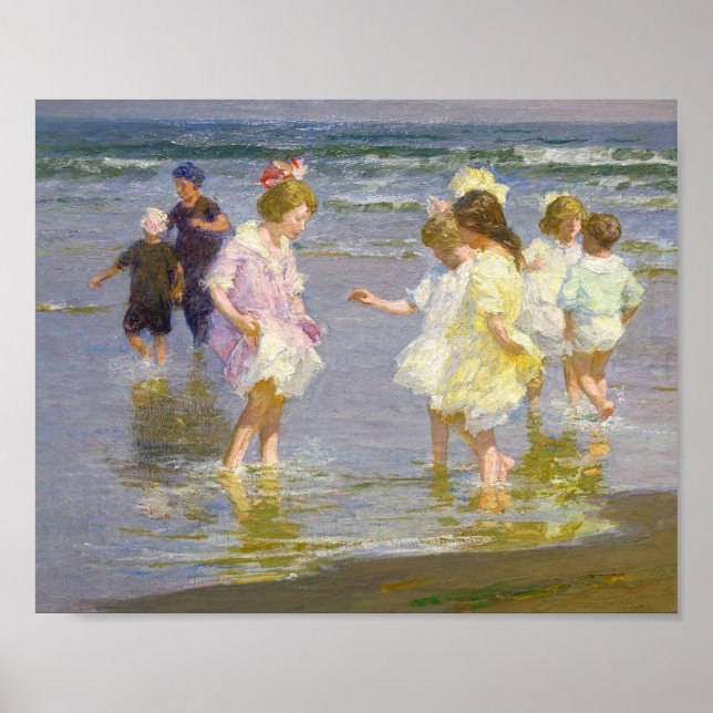 Affiche Enfants à la lecture par Edward Henry Potthast (Devant)